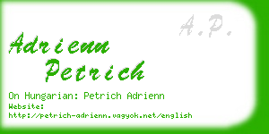 adrienn petrich business card